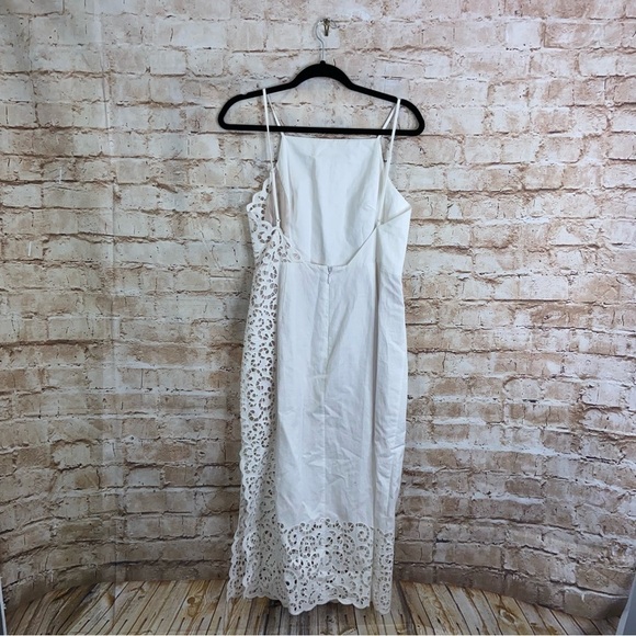 Rebecca Taylor Agnes Embroidery Dress in Milk Size 8 NWT - Picture 5 of 11